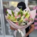 Bouquet rosas y lilis