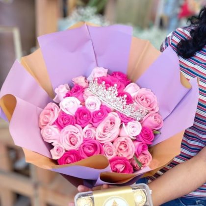 Bouquet 30  rosas Ferreros